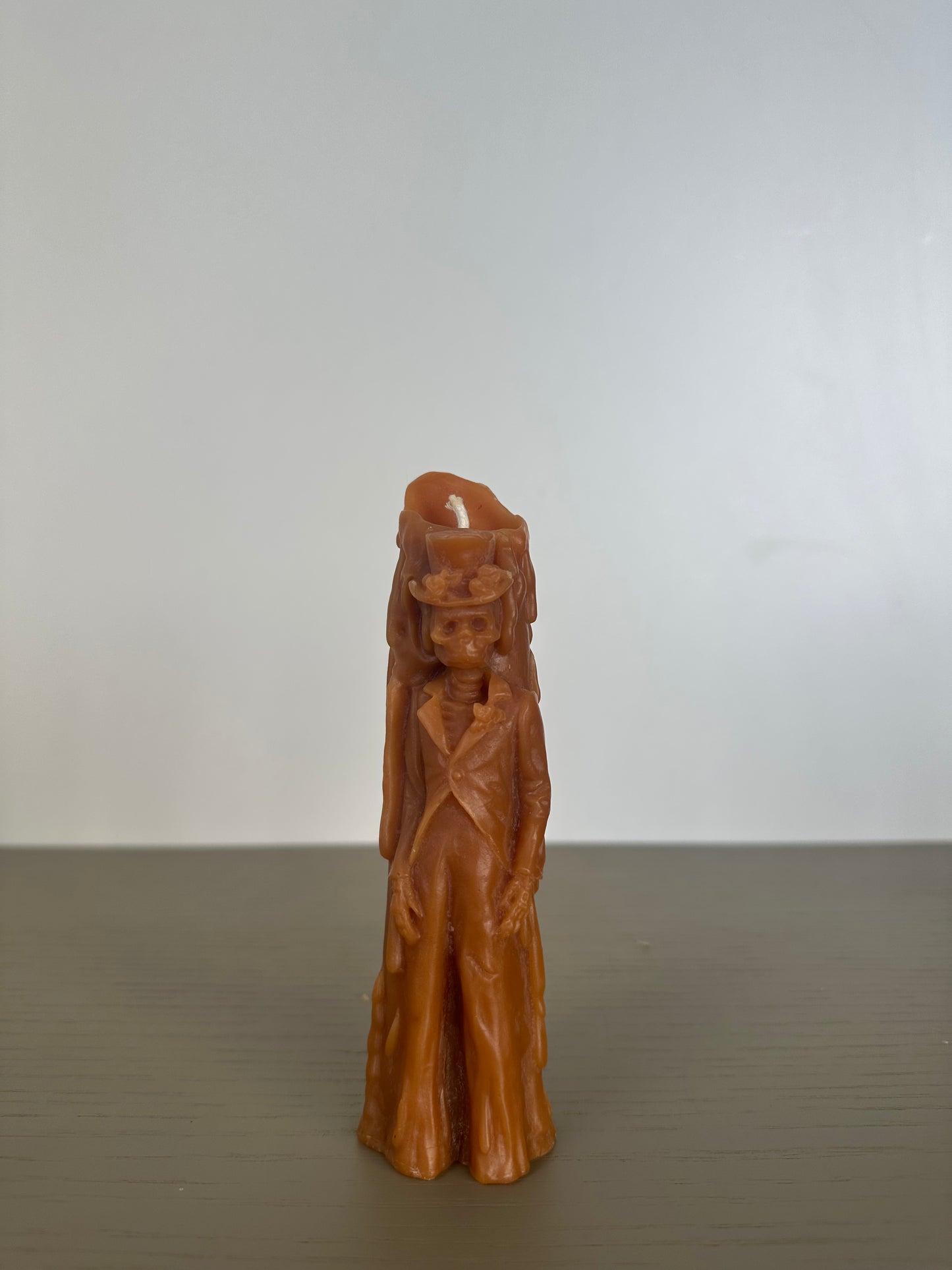 mexican catrin day of the dead - beeswax candle