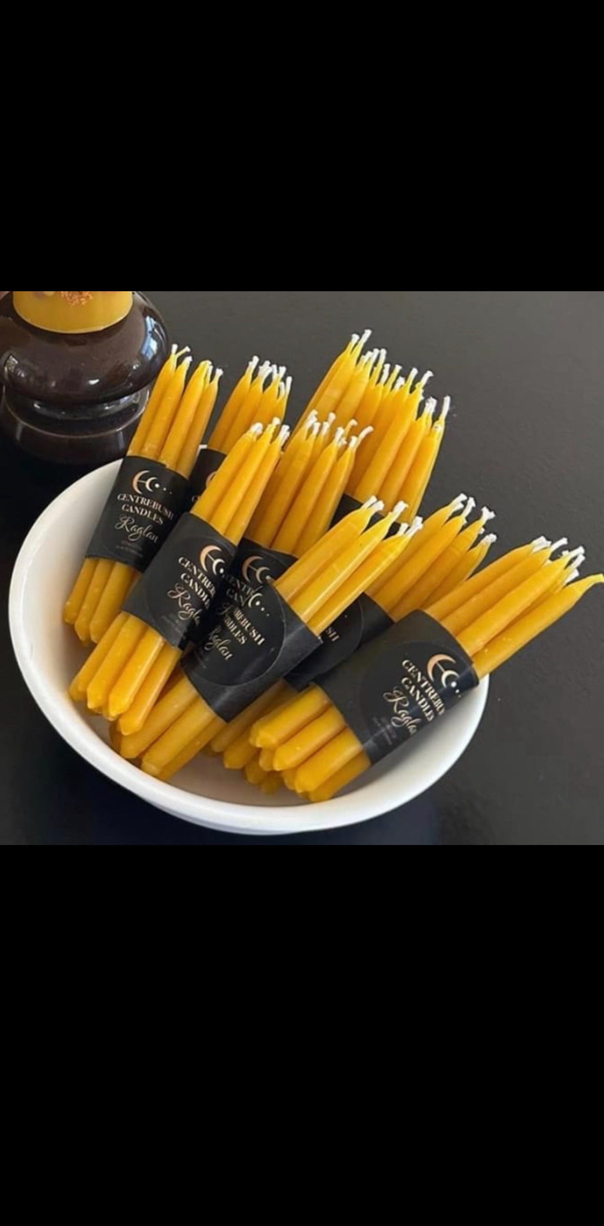 beeswax candles -                     celebration/mediation candles          7 pack