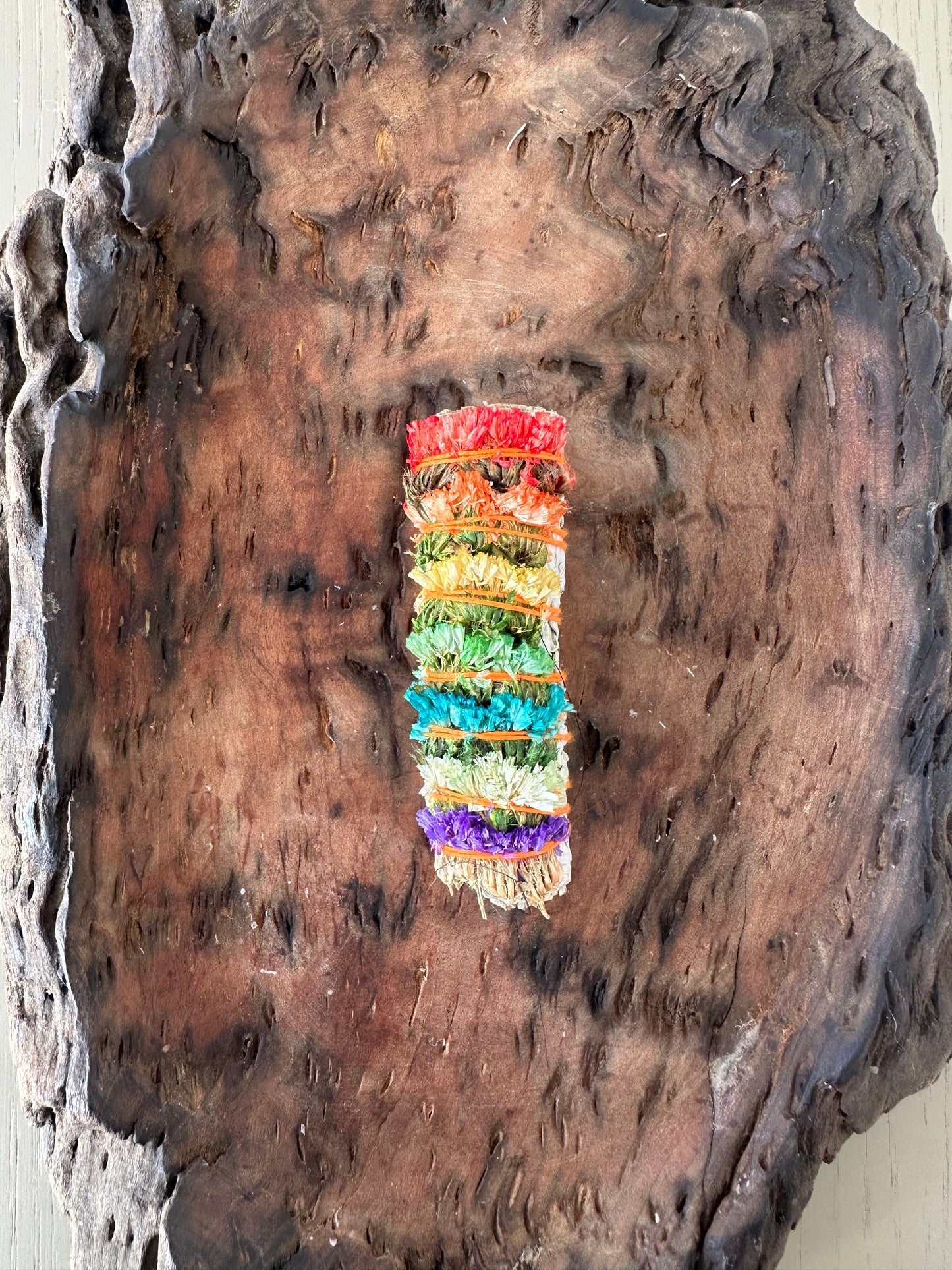 sage smudge stick -                chakra petals