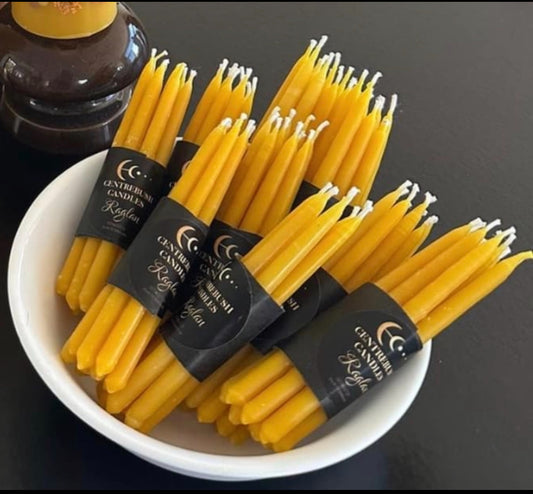 beeswax candles -                      celebration/moment candles             7 pack