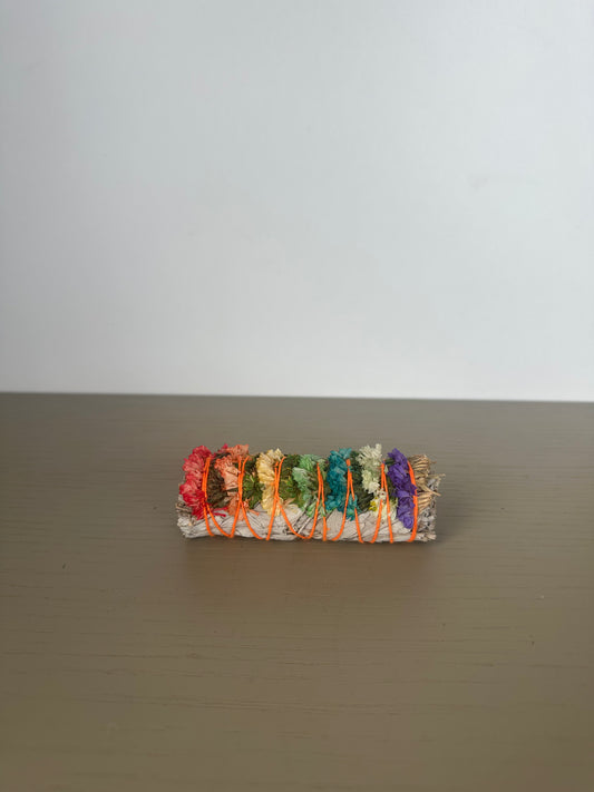 sage smudge stick -                chakra petals