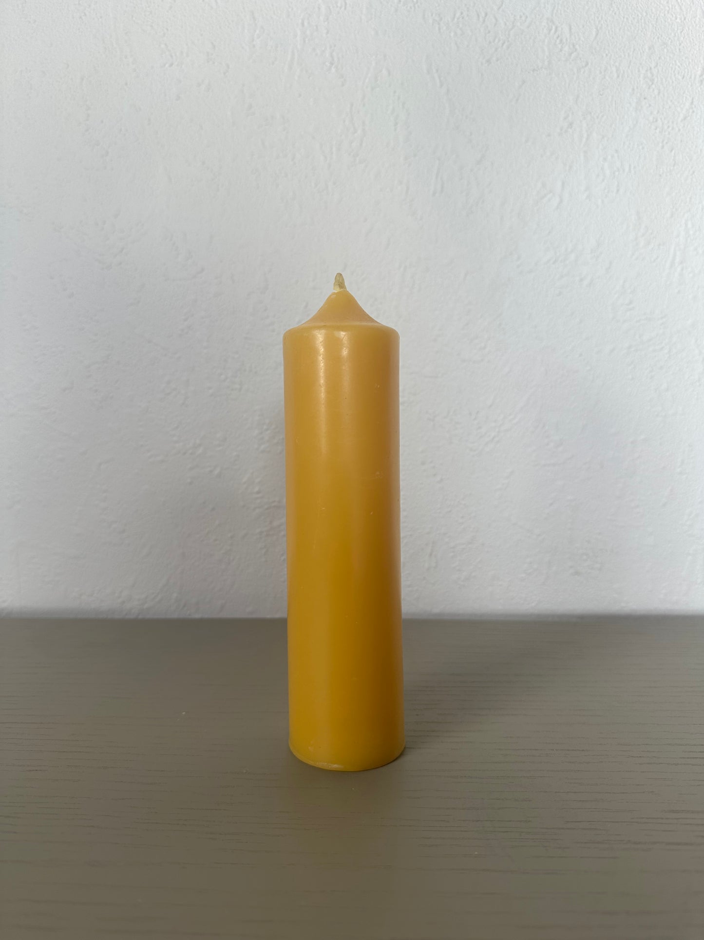 beeswax candle -                           standard pillar large