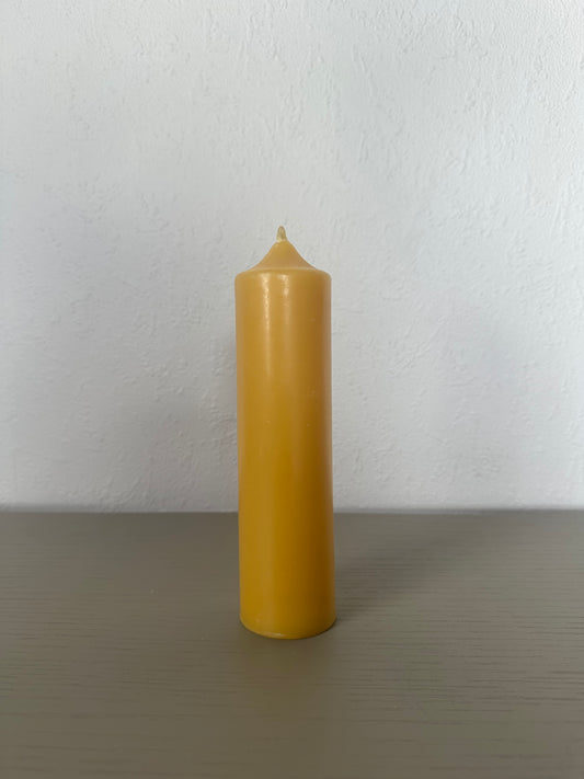 beeswax candle -                           standard pillar large