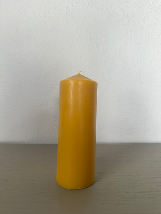 beeswax candle -                           large church pillar