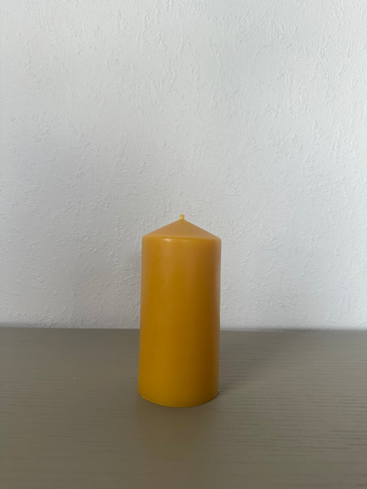 beeswax candle -                           medium church pillar